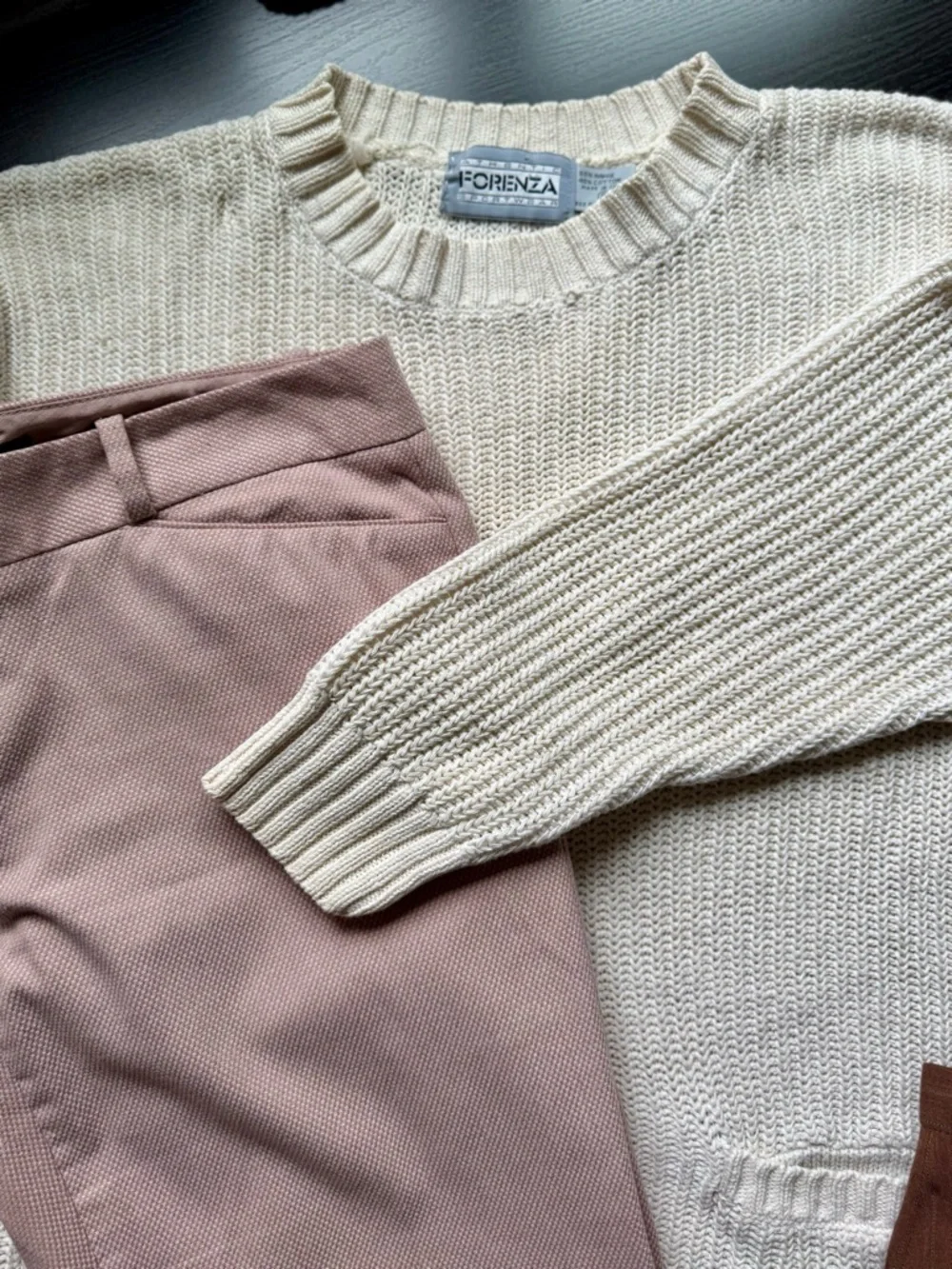 The Limited Drew Fit High Rise Dress Pants 6 Blush Taupe Wide Leg Workwear - Picture 6 of 6